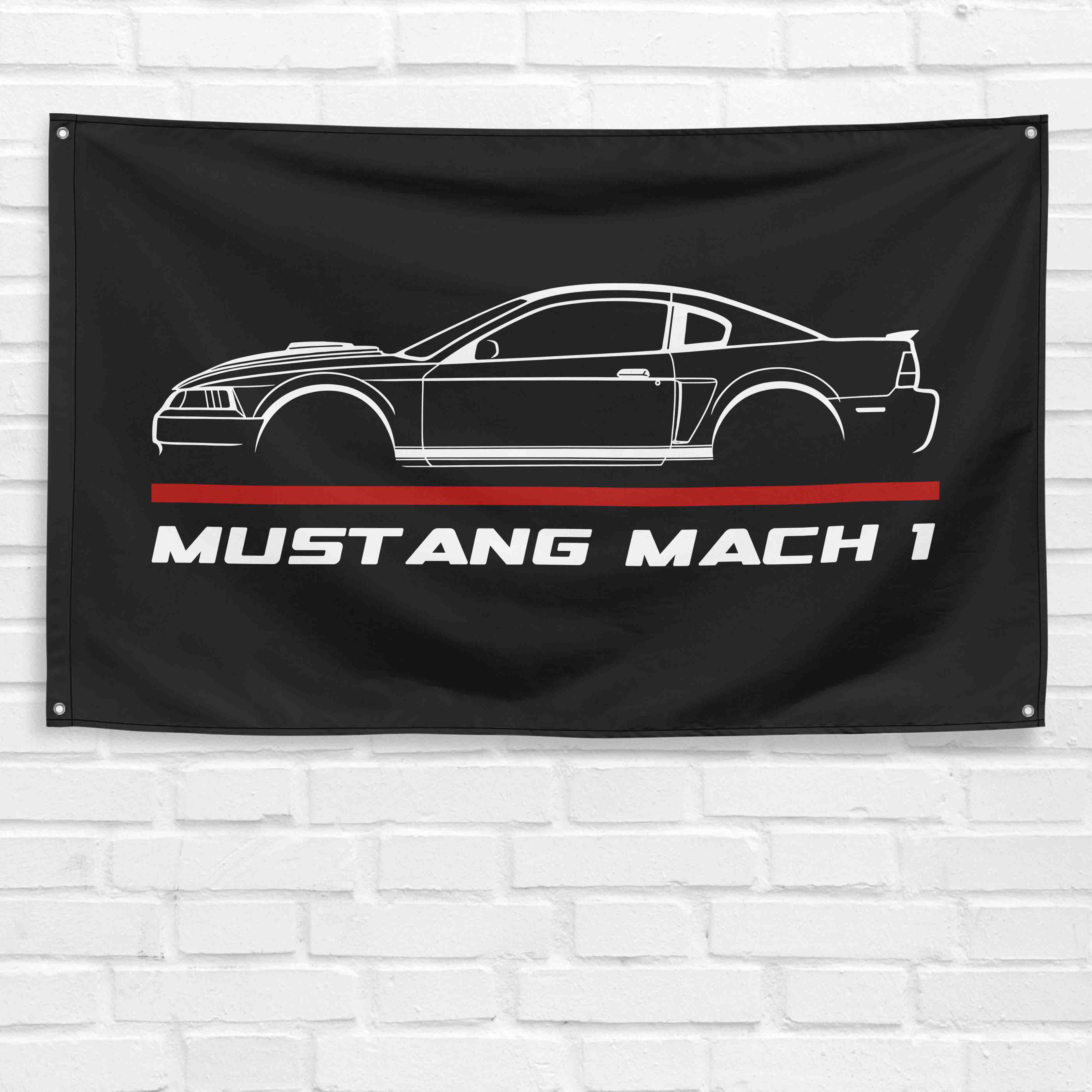 Mustang Mach 1 2004 3x5 ft Flag Garage Wall Decor Birthday Gift Banner