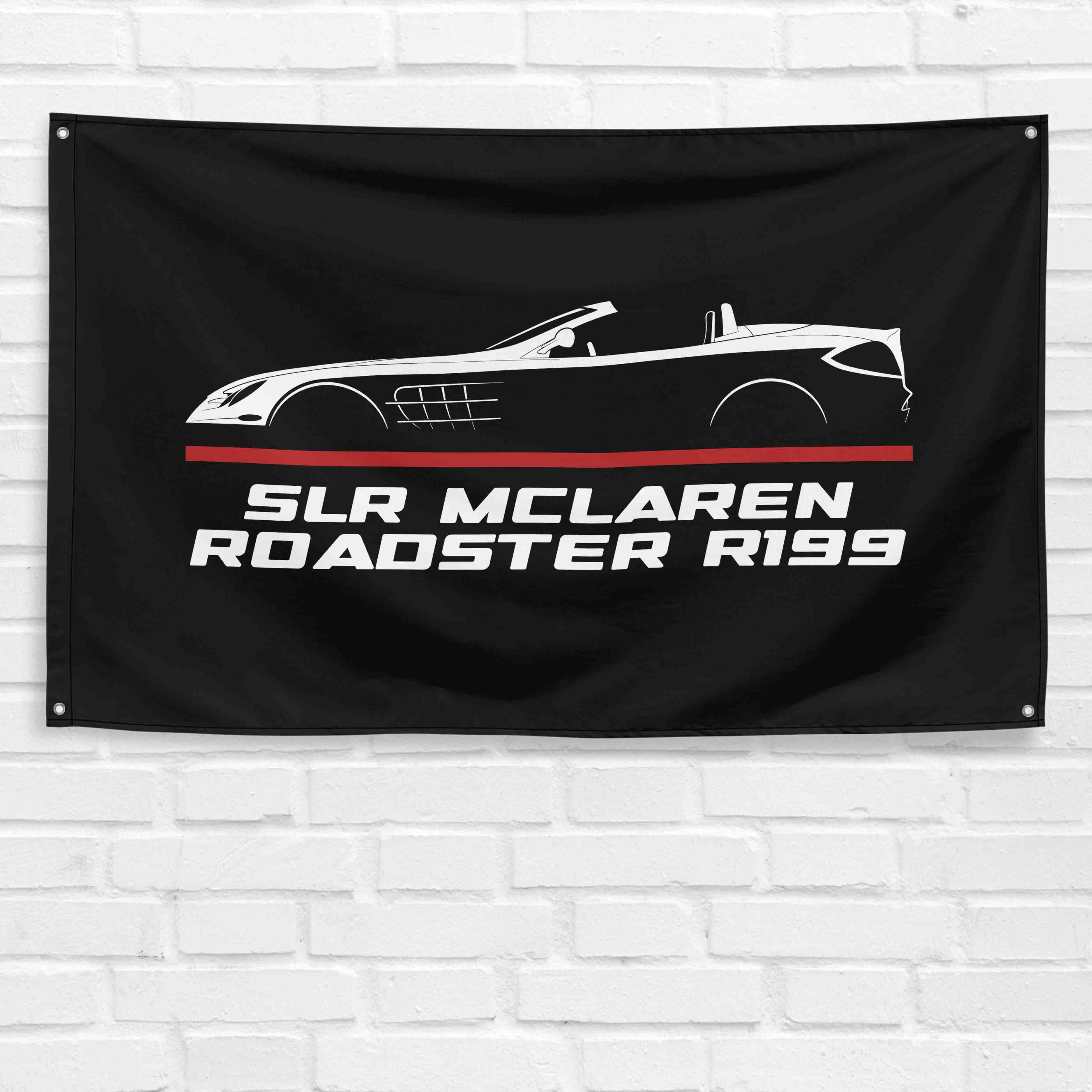 SLR McLaren Roadster R199 2003-2009 3x5 ft Flag Garage Wall Decor Banner
