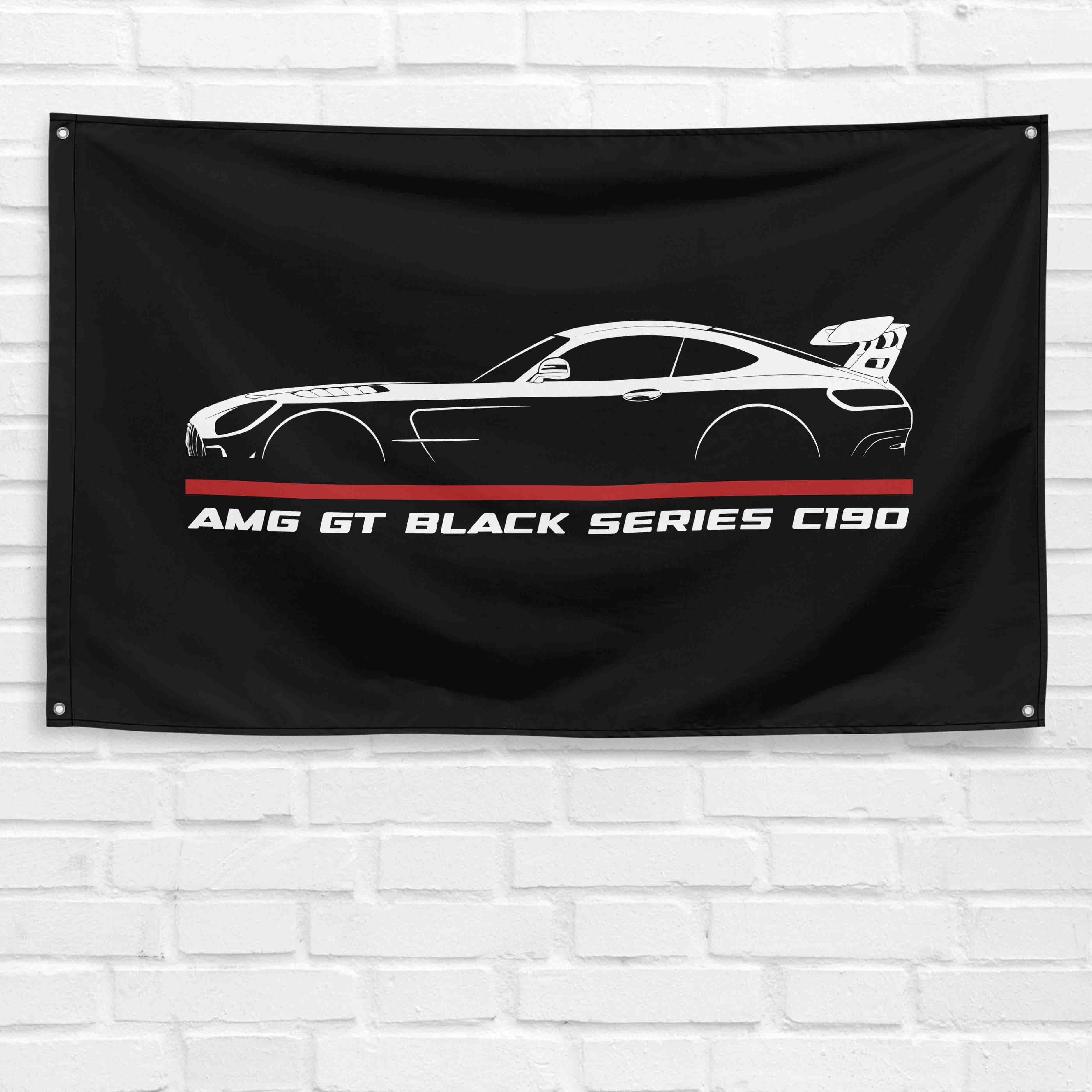 AMG GT Black Series C190 2020 3x5 ft Flag Garage Wall Decor Birthday Gift Banner