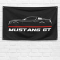 Mustang GT 2012 Cowl Hood 3x5 ft Flag Garage Wall Decor Birthday Gift Banner