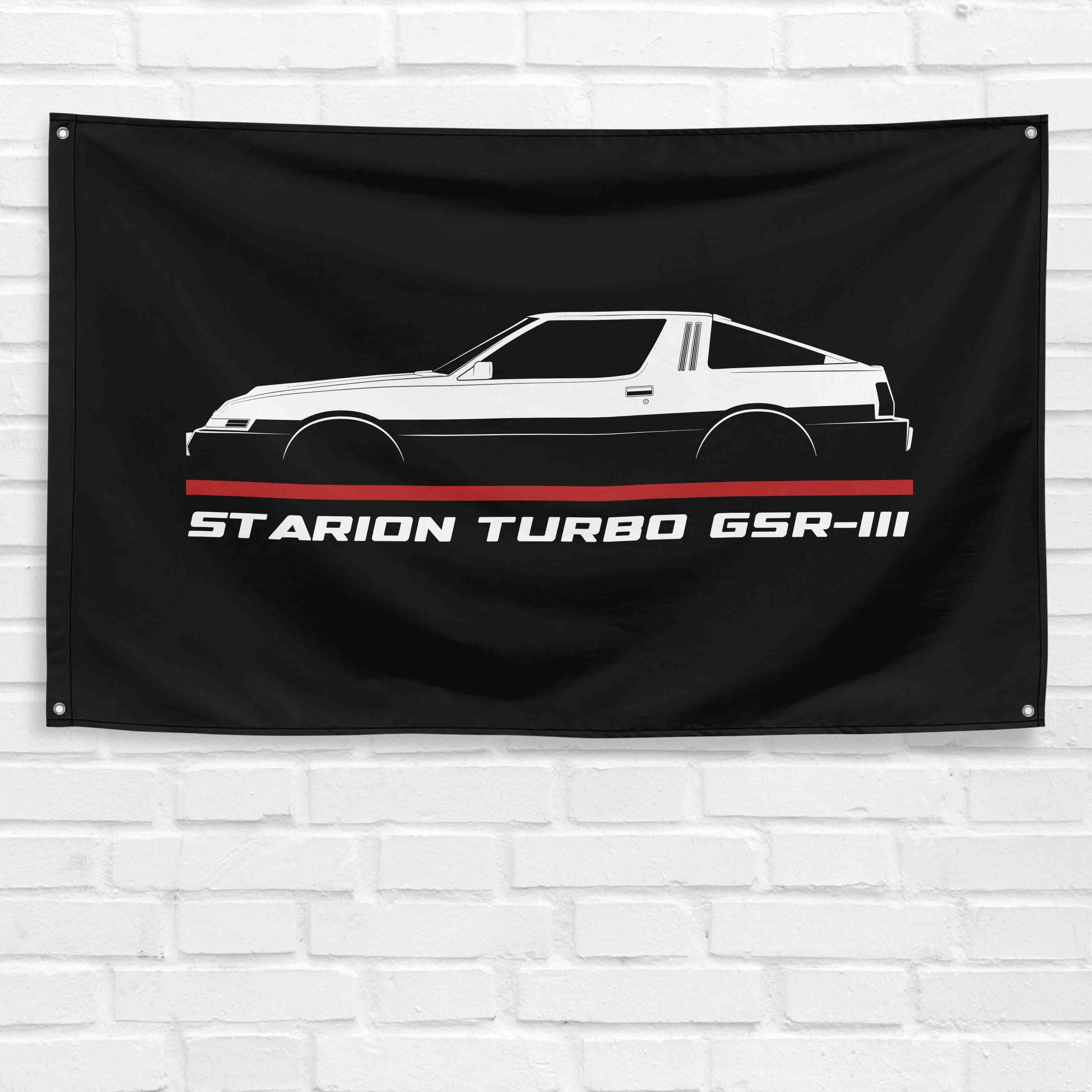 Starion Turbo GSR-III 1982-1983 3x5 ft Flag Garage Wall Decor Banner