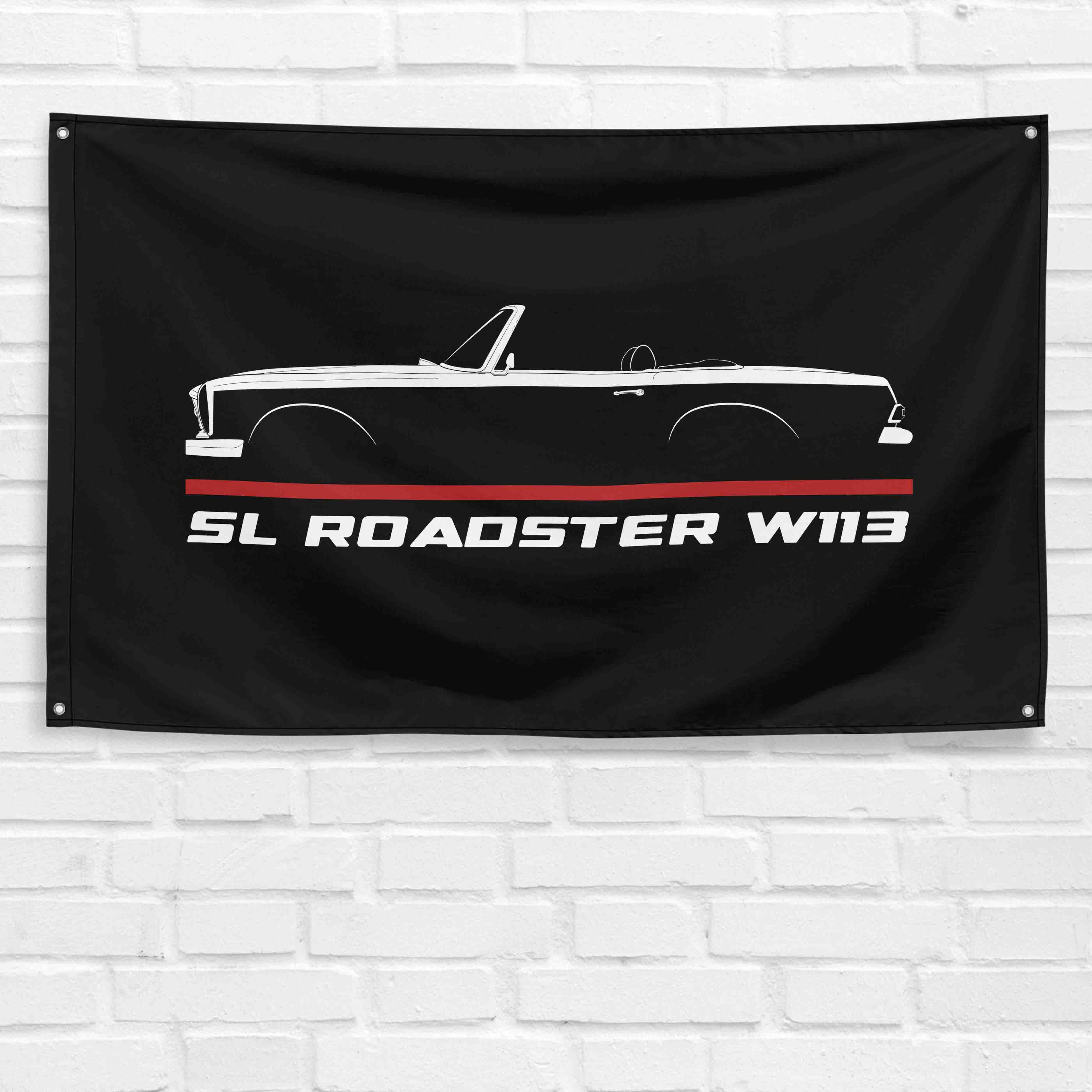 SL Roadster W113 1963-1971 3x5 ft Flag Garage Wall Decor Birthday Gift Banner
