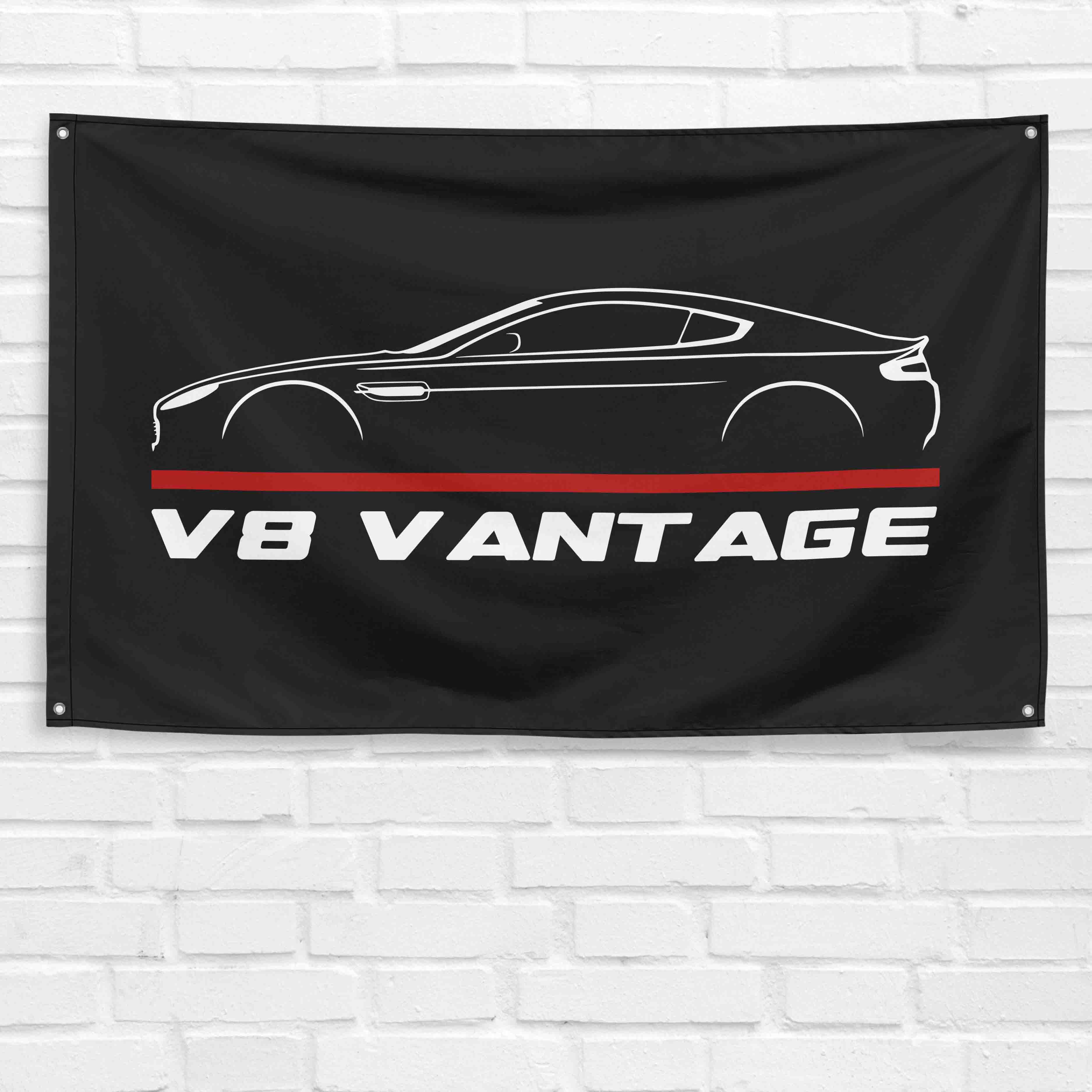 V8 Vantage 3x5 ft Flag Garage Wall Decor Birthday Gift Banner
