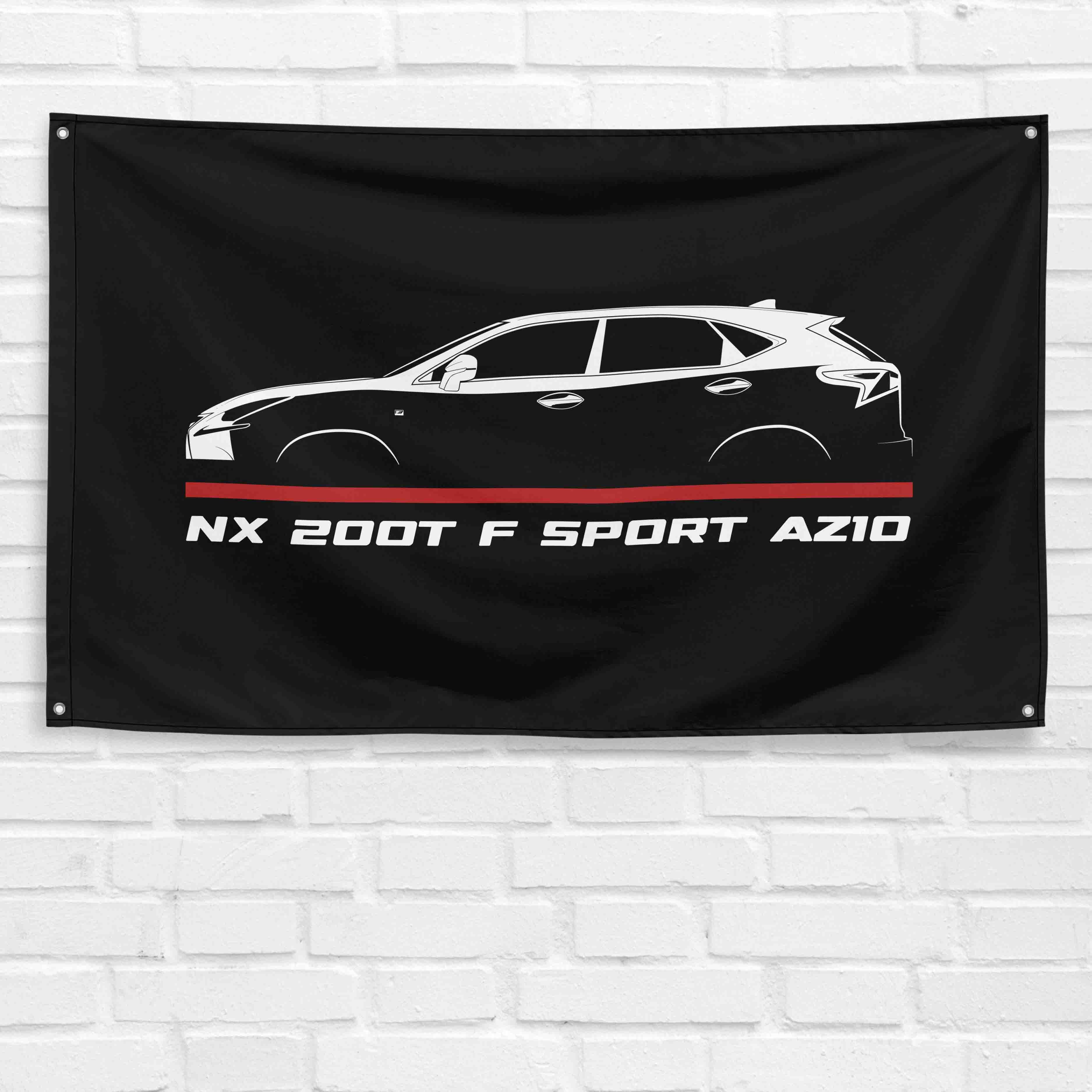 NX 200t F-Sport AZ10 2014-2017 3x5 ft Flag Garage Wall Decor Banner