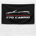 C70 Cabrio 1996-2009 3x5 ft Flag Garage Wall Decor Birthday Gift Banner