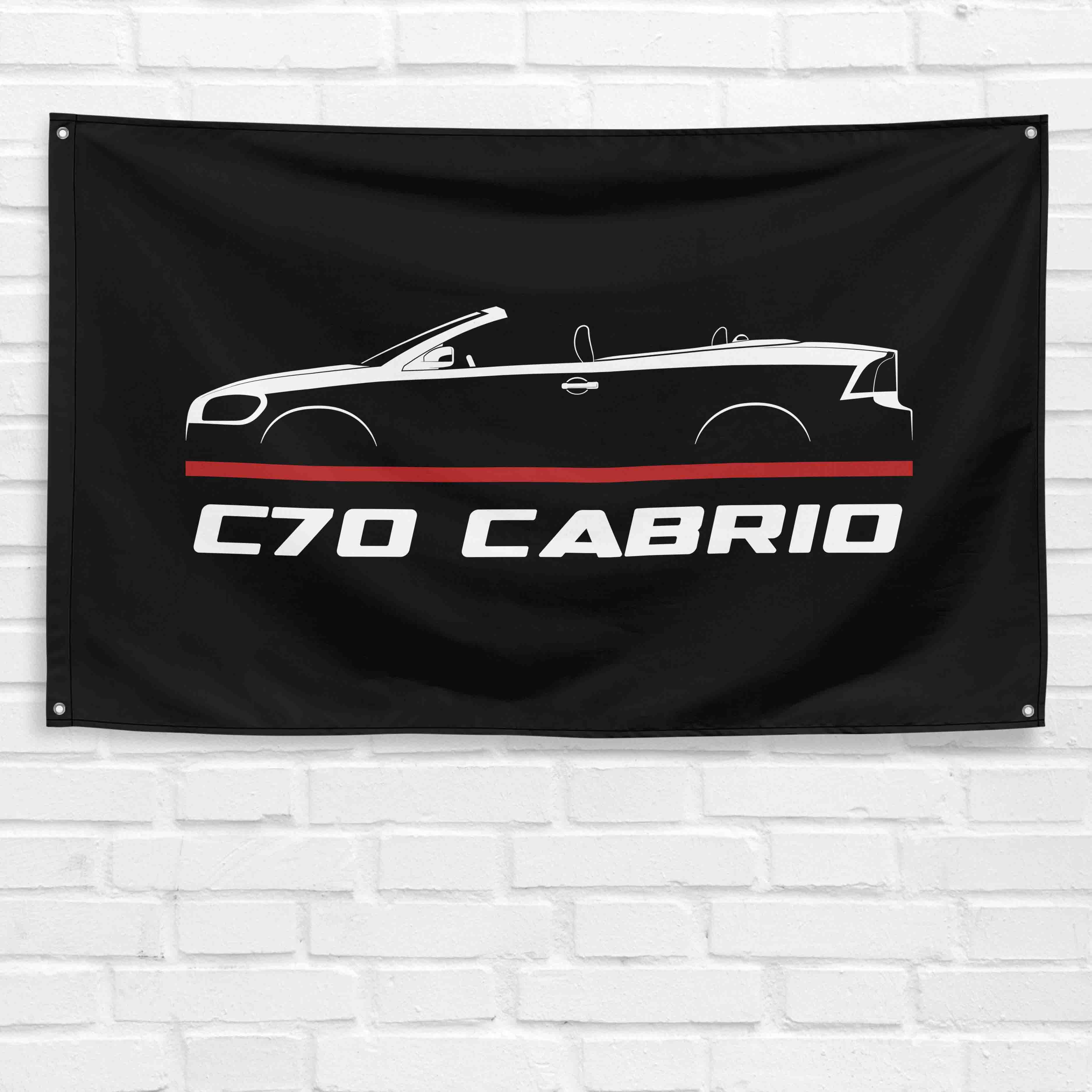C70 Cabrio 1996-2009 3x5 ft Flag Garage Wall Decor Birthday Gift Banner