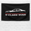 S-Class W221 2005-2013 3x5 ft Flag Garage Wall Decor Birthday Gift Banner