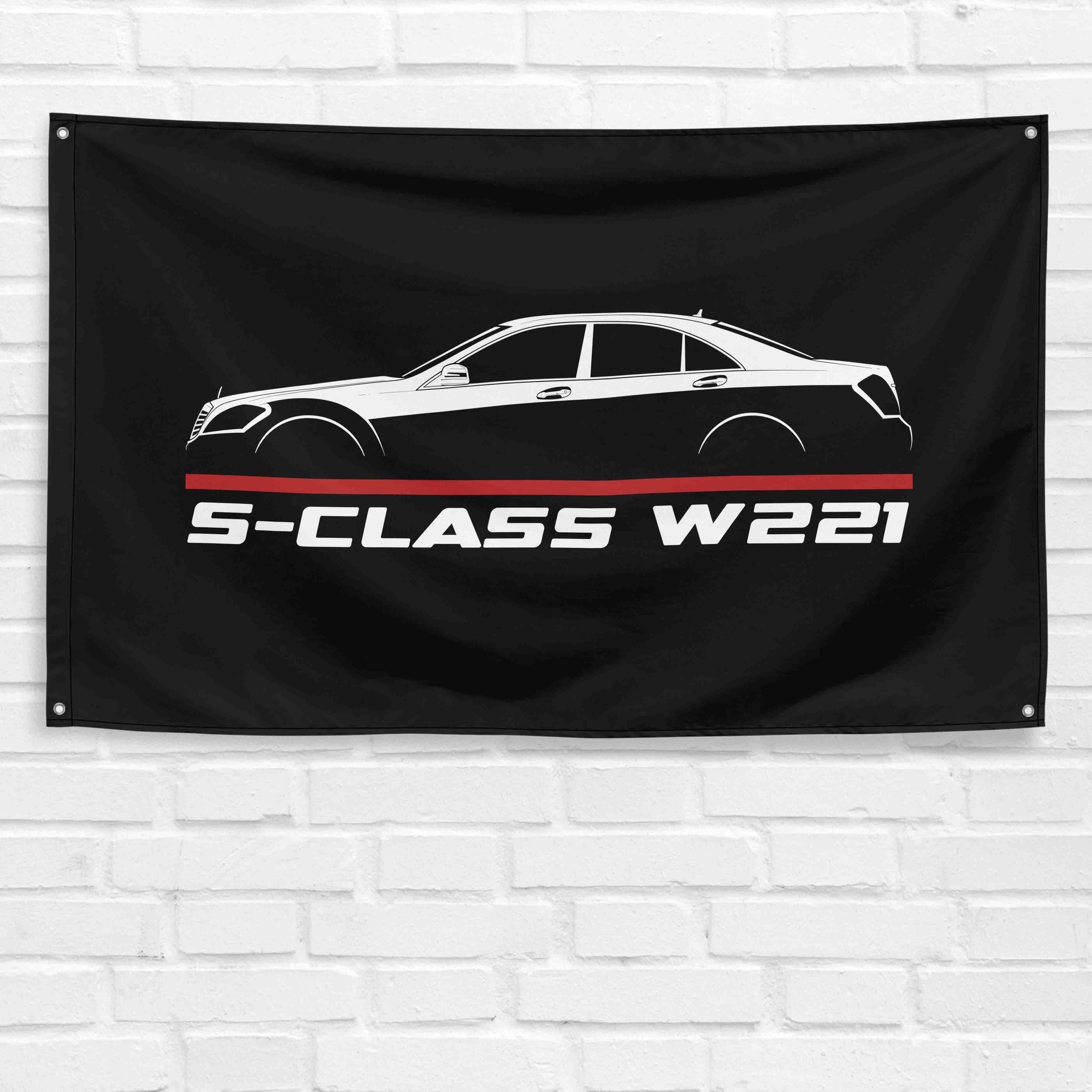 S-Class W221 2005-2013 3x5 ft Flag Garage Wall Decor Birthday Gift Banner