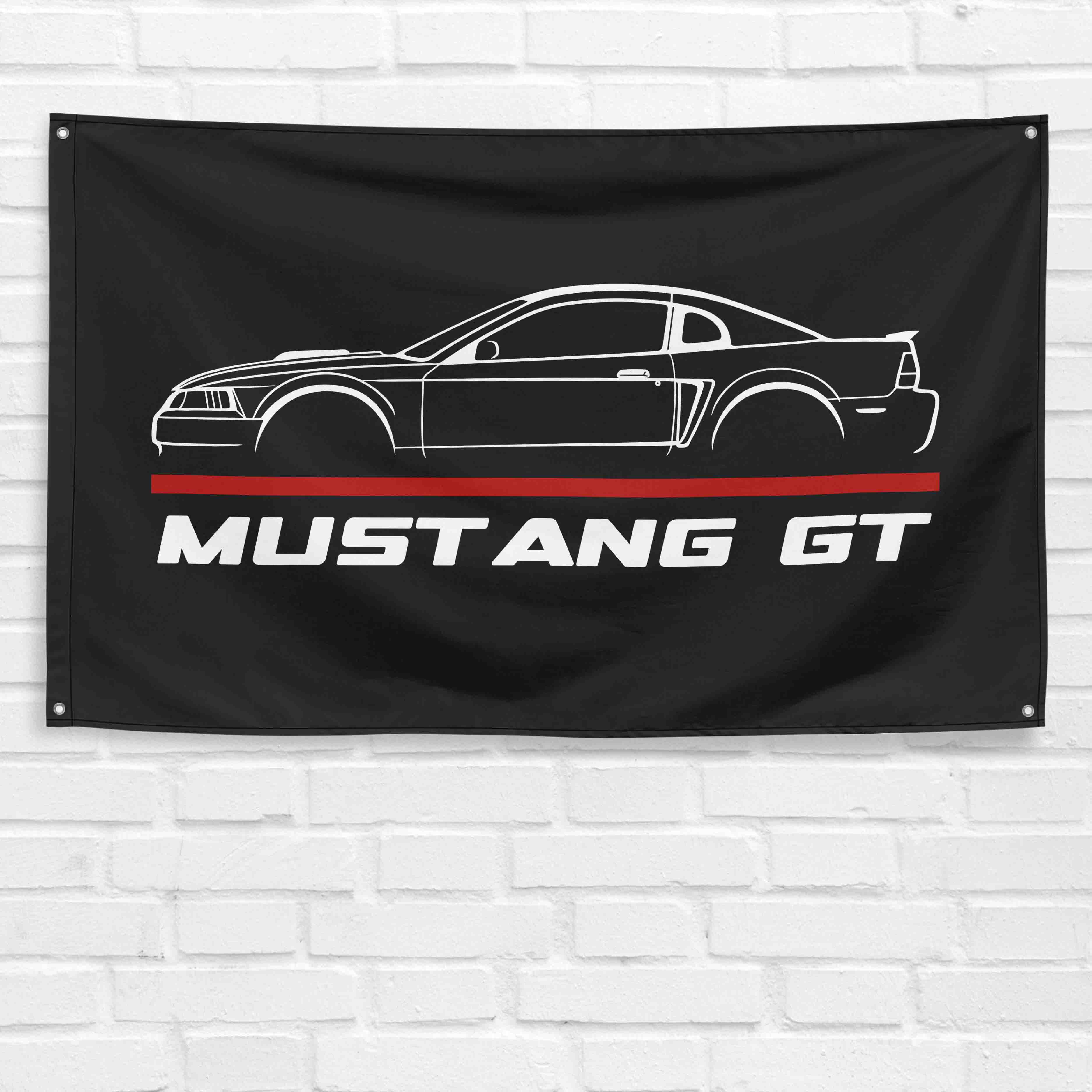 Mustang GT 2000-04 3x5 ft Flag Garage Wall Decor Birthday Gift Banner