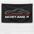 Mustang II 1978 3x5 ft Flag Garage Wall Decor Birthday Gift Banner