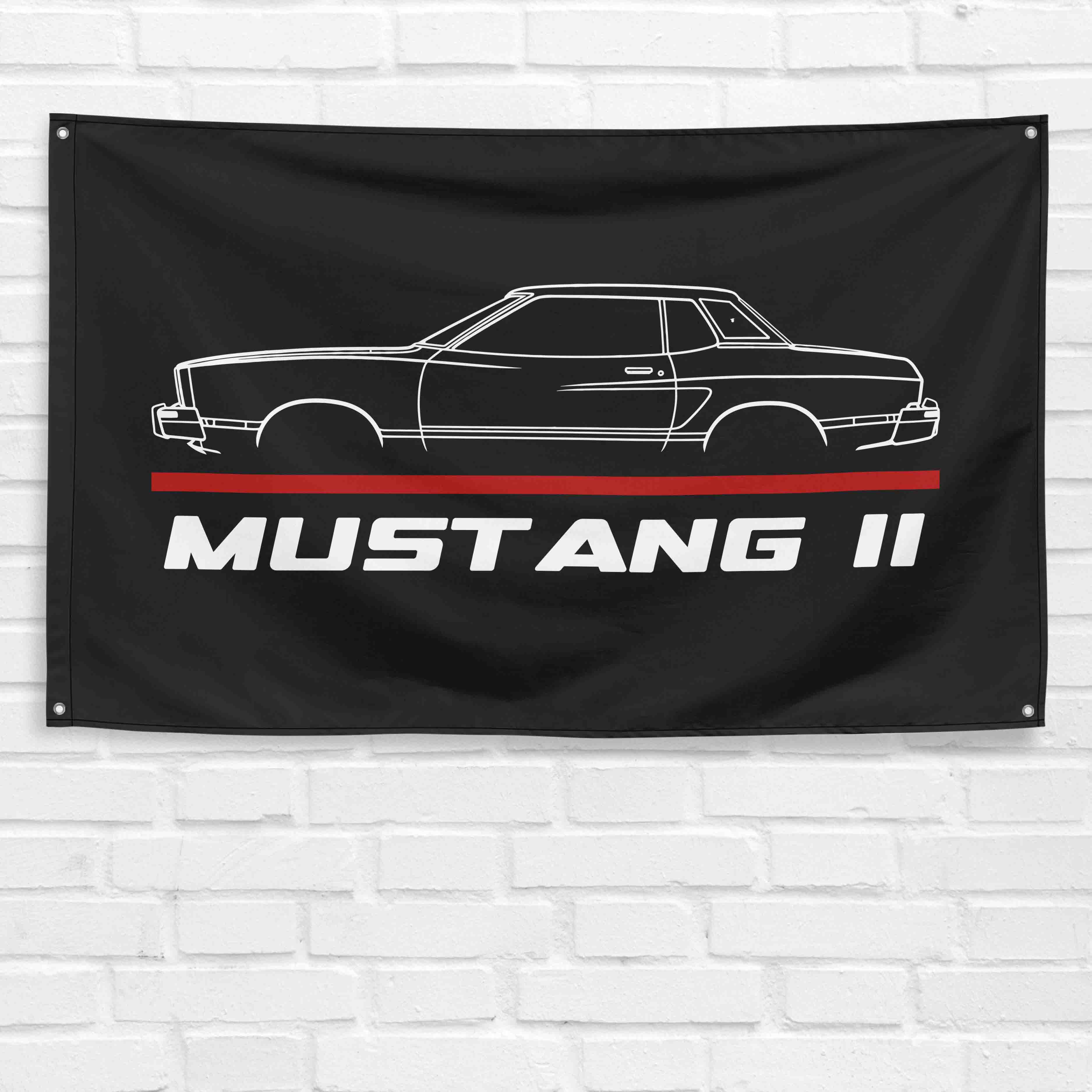 Mustang II 1978 3x5 ft Flag Garage Wall Decor Birthday Gift Banner