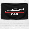 F40 1987-1992 3x5 ft Flag Garage Wall Decor Birthday Gift Banner