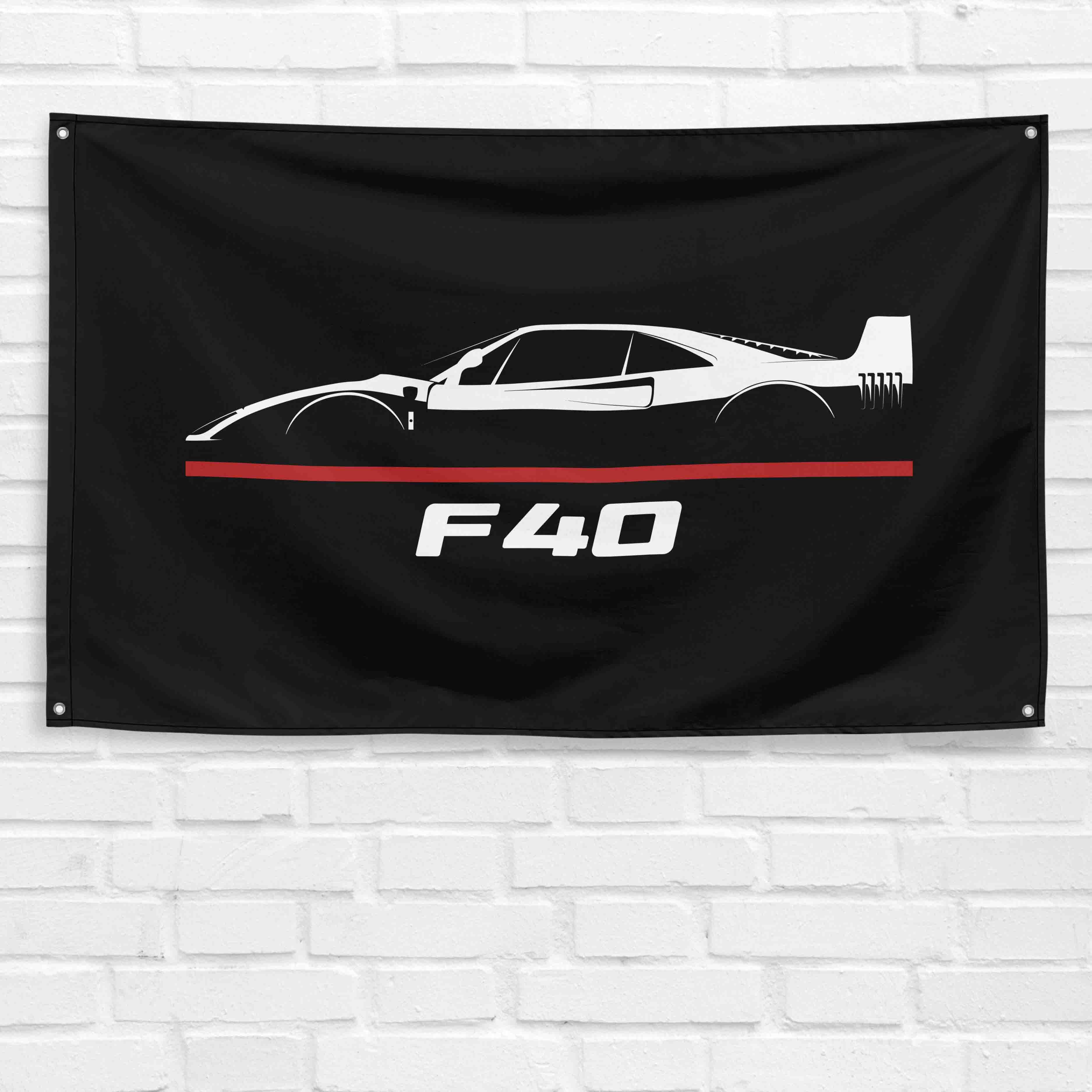 F40 1987-1992 3x5 ft Flag Garage Wall Decor Birthday Gift Banner