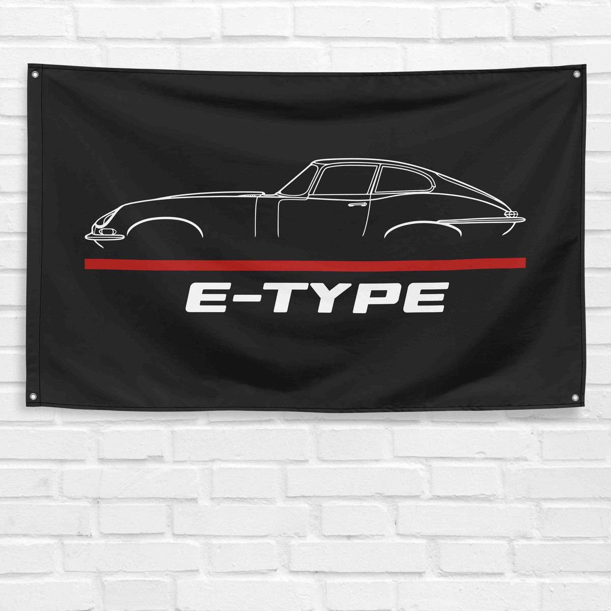 E-Type 3x5 ft Flag Garage Wall Decor Birthday Gift Banner