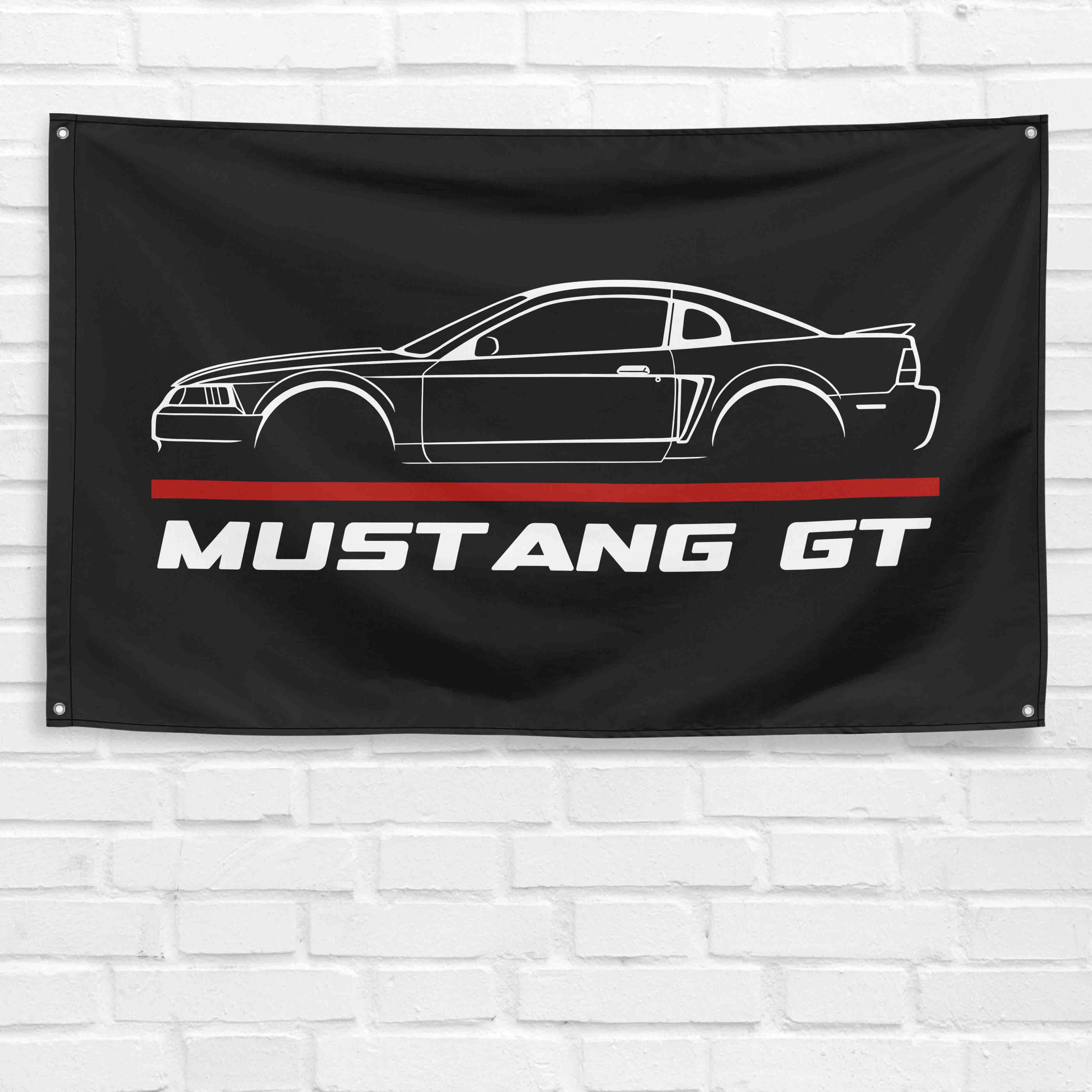 Mustang GT 1999 3x5 ft Flag Garage Wall Decor Birthday Gift Banner