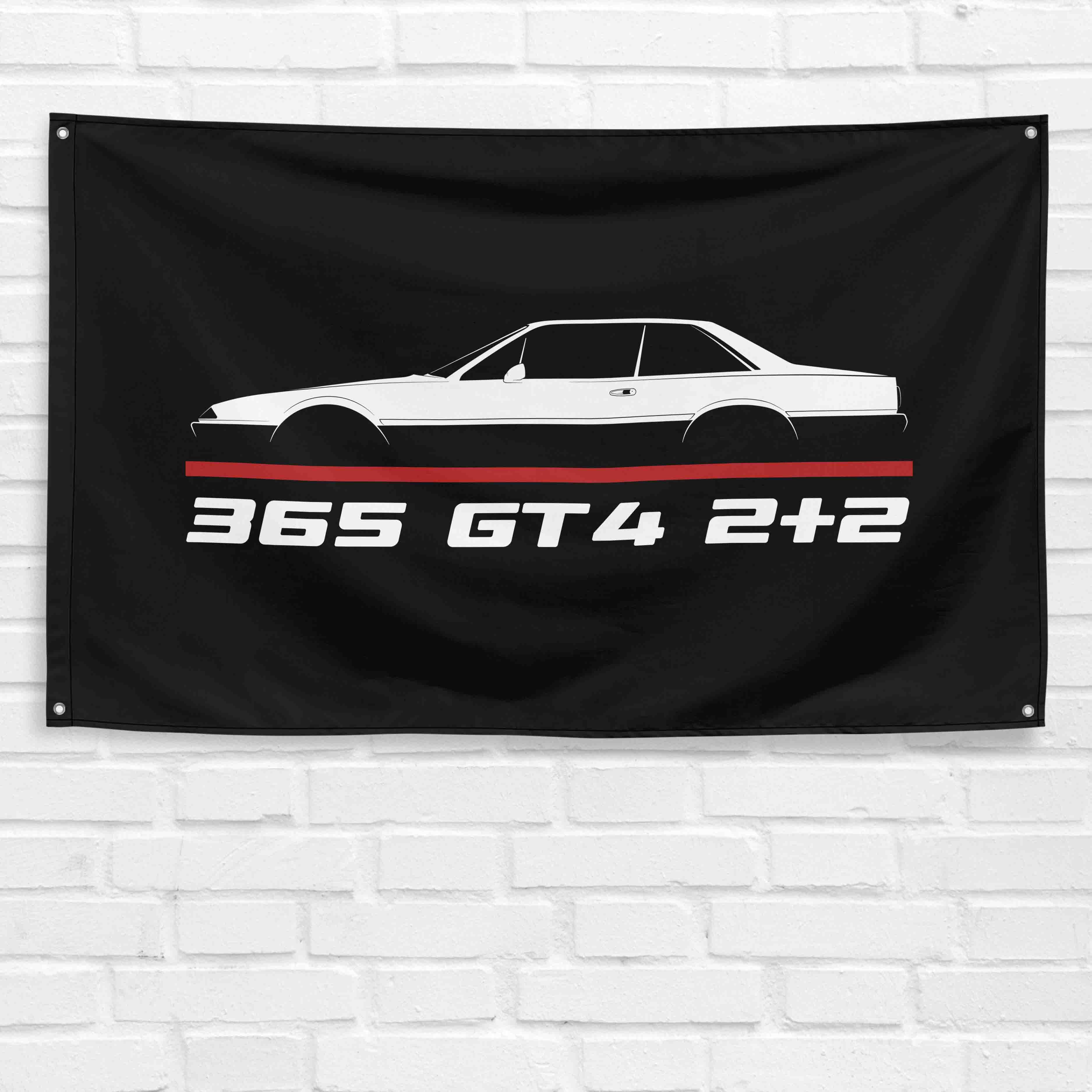 365 GT4 2+2 3x5 ft Flag Garage Wall Decor Birthday Gift Banner