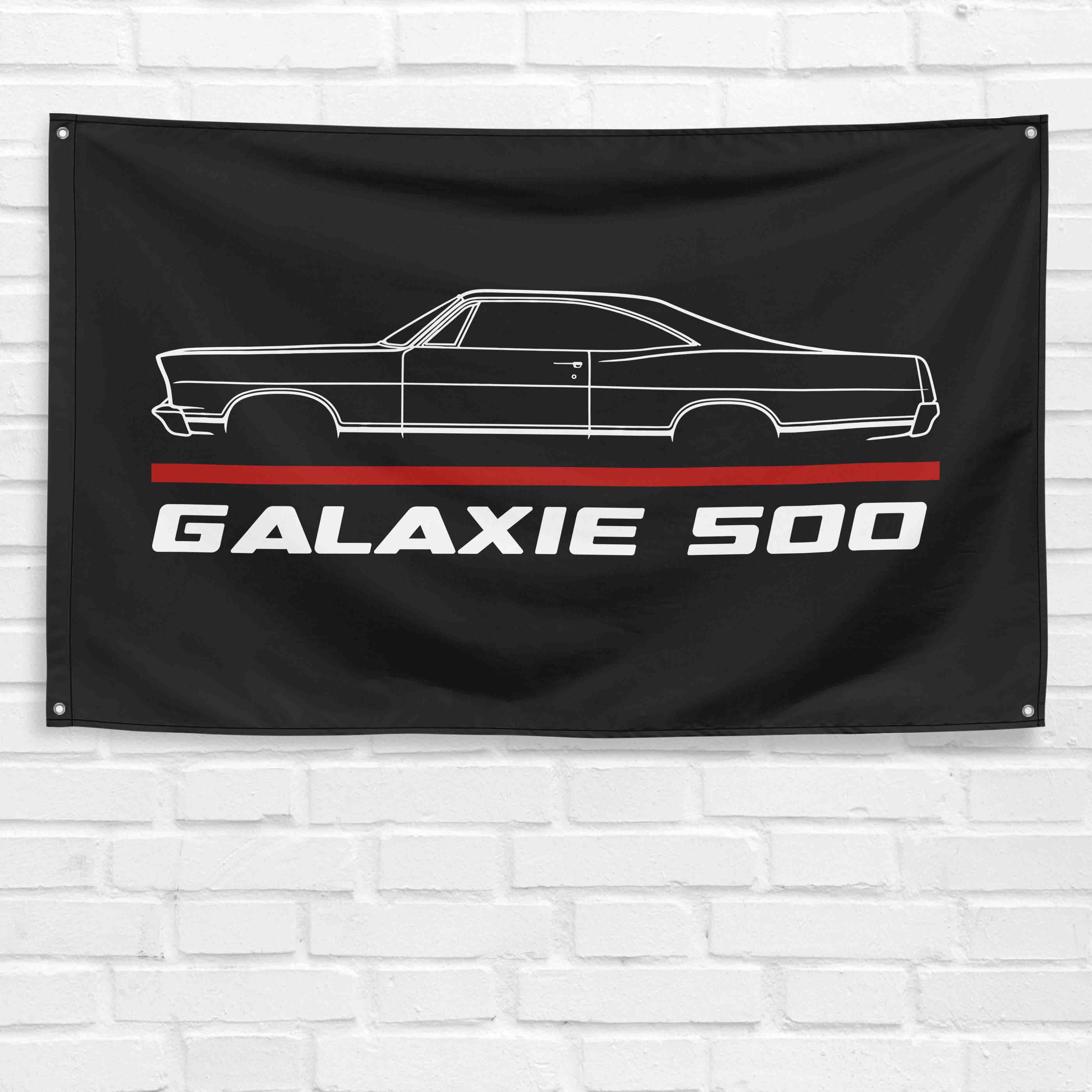 Galaxie 500 1967 Fastback 3x5 ft Flag Garage Wall Decor Birthday Gift Banner