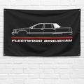 Fleetwood Brougham 1994 3x5 ft Flag Garage Wall Decor Birthday Gift Banner
