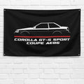 Corolla GT-S Sport Coupe AE86 1983-1986 3x5 ft Flag Garage Wall Decor Banner