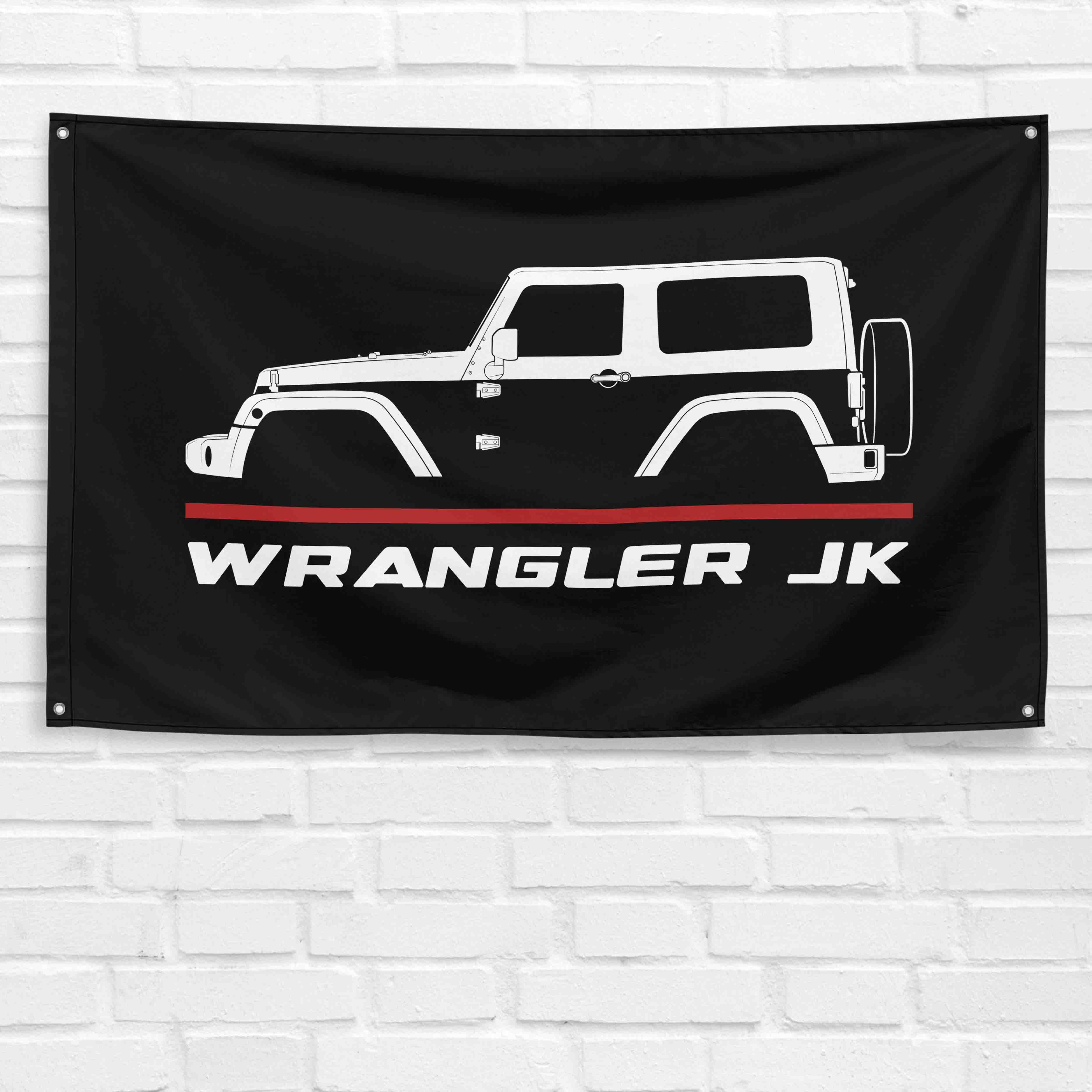 Wrangler JK 2007- 2018 3x5 ft Flag Garage Wall Decor Birthday Gift Banner