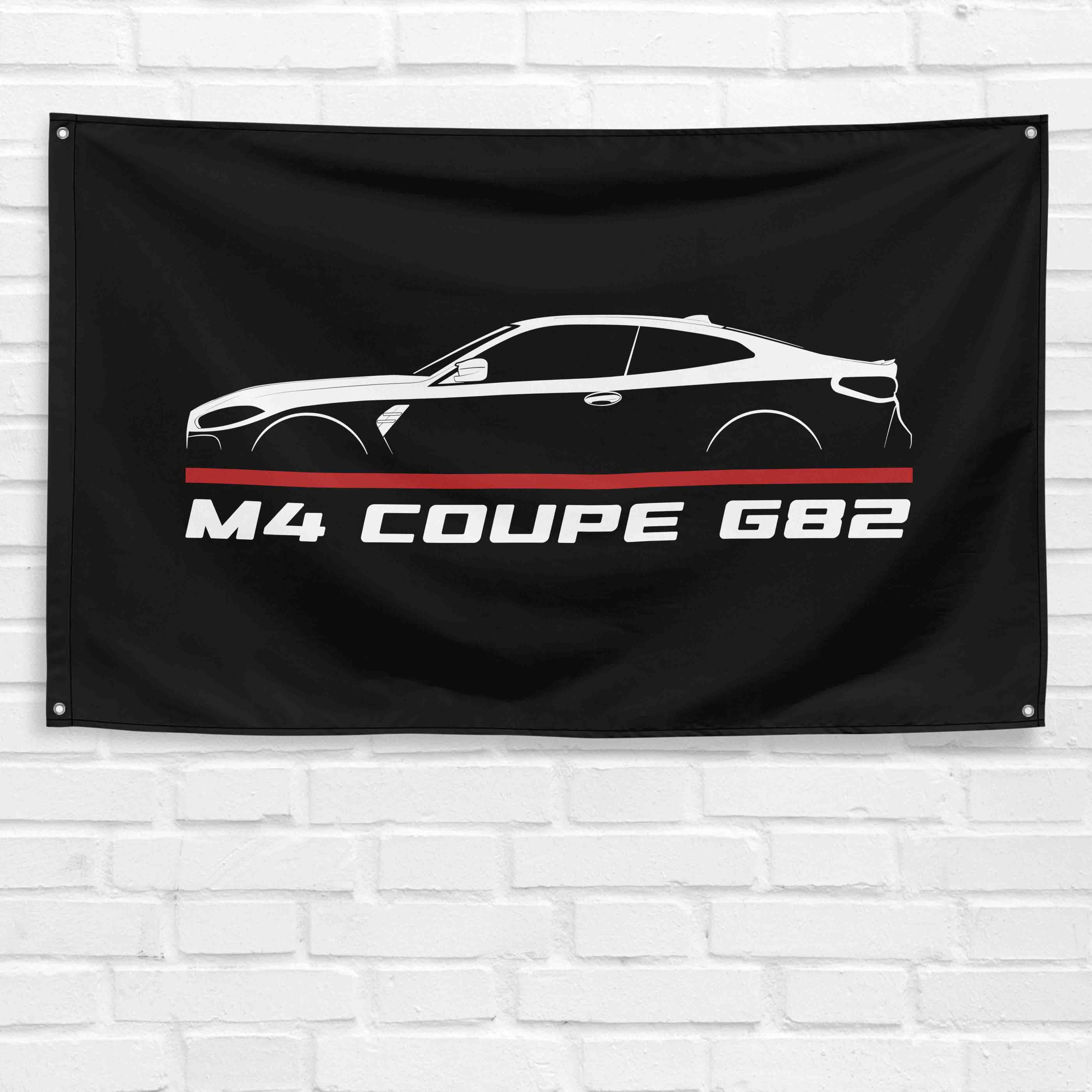 M4 Coupe G82 2020-2022 3x5 ft Flag Garage Wall Decor Birthday Gift Banner