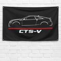 CTS-V Coupe 2011 3x5 ft Flag Garage Wall Decor Birthday Gift Banner