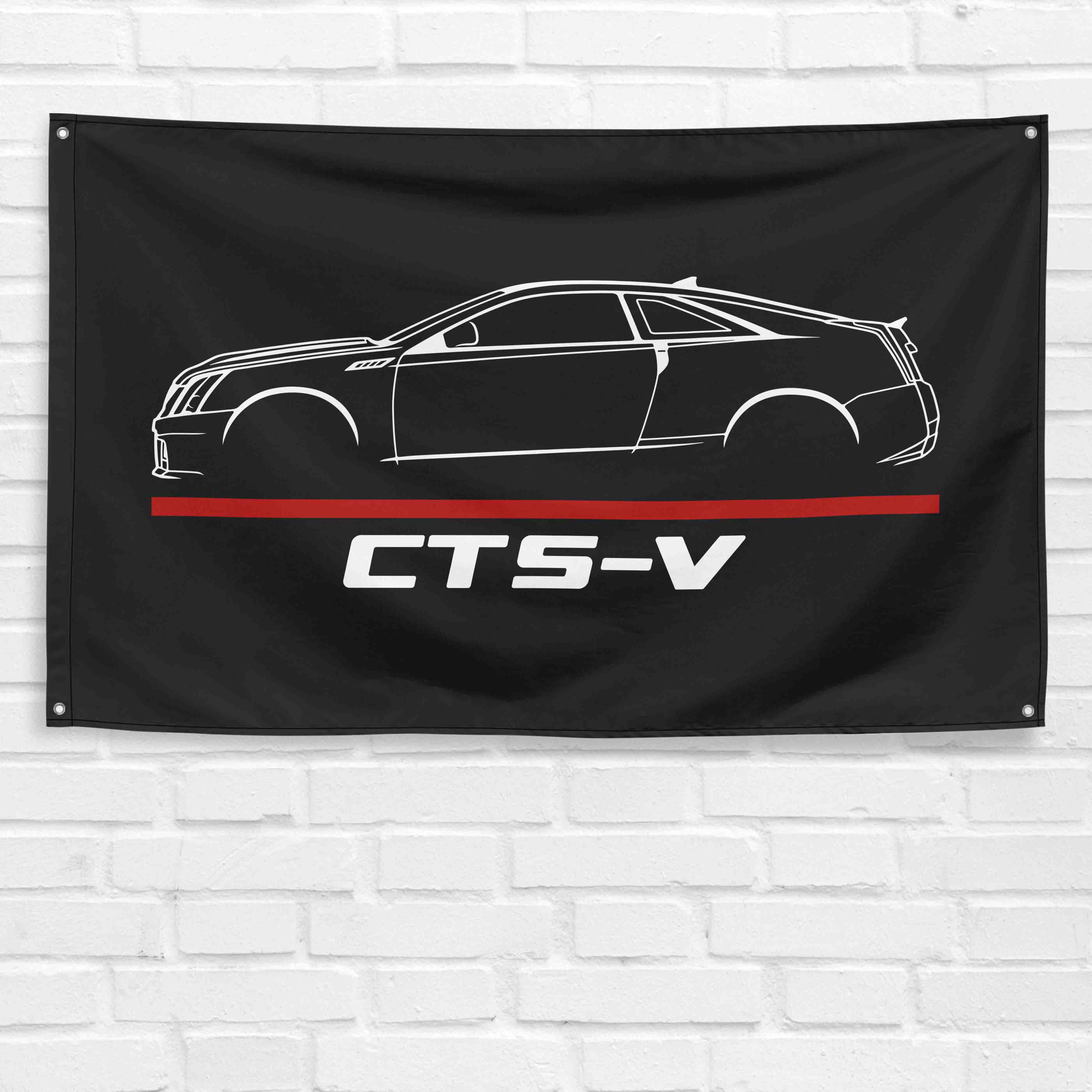 CTS-V Coupe 2011 3x5 ft Flag Garage Wall Decor Birthday Gift Banner