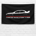 Lancer Evolution X GSR 2007-2016 3x5 ft Flag Garage Wall Decor Banner
