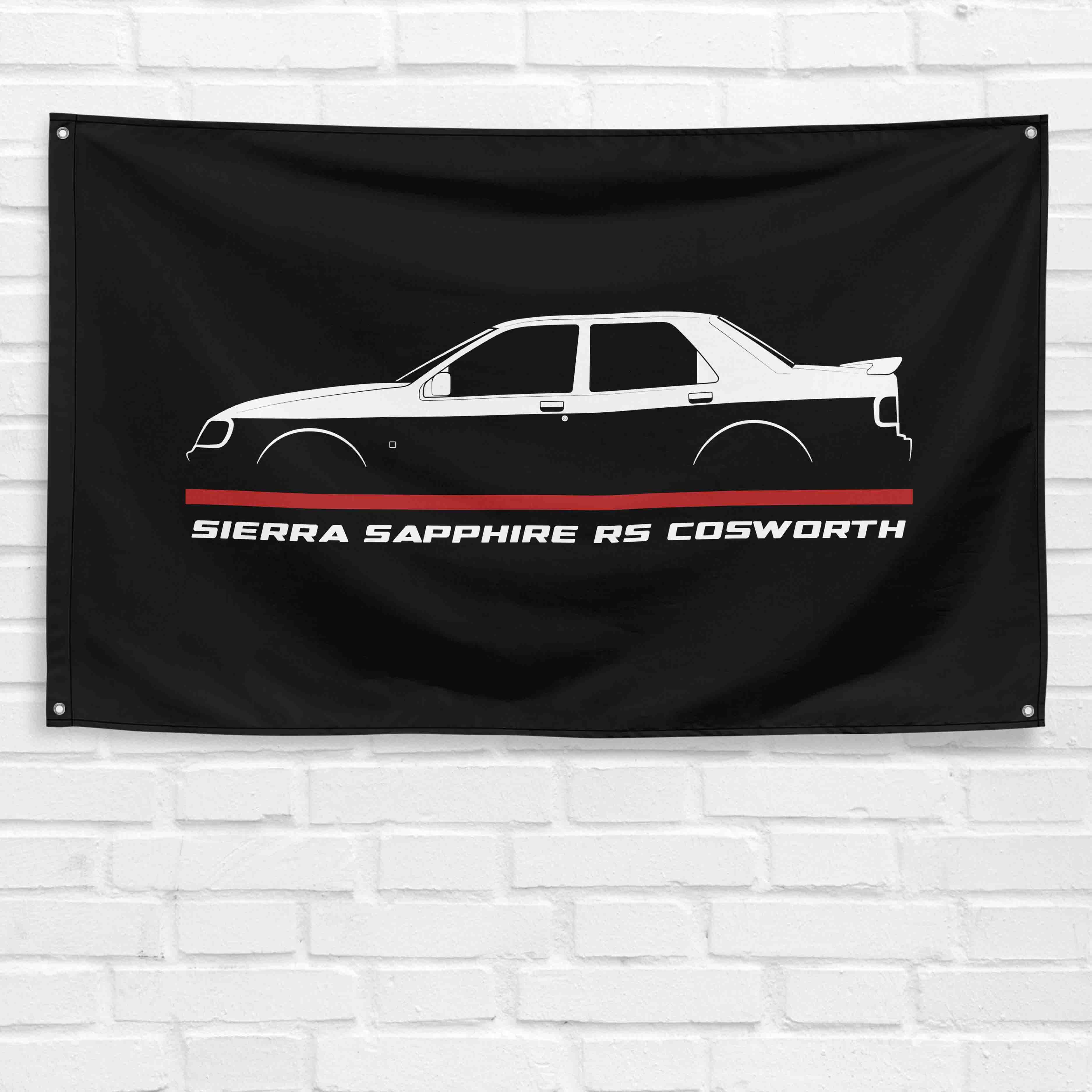 Sierra Sapphire RS Cosworth 1987-1993 3x5 ft Flag Garage Wall Decor Banner