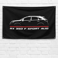 RX 350 F-Sport AL10 2009-2015 3x5 ft Flag Garage Wall Decor Birthday Gift Banner