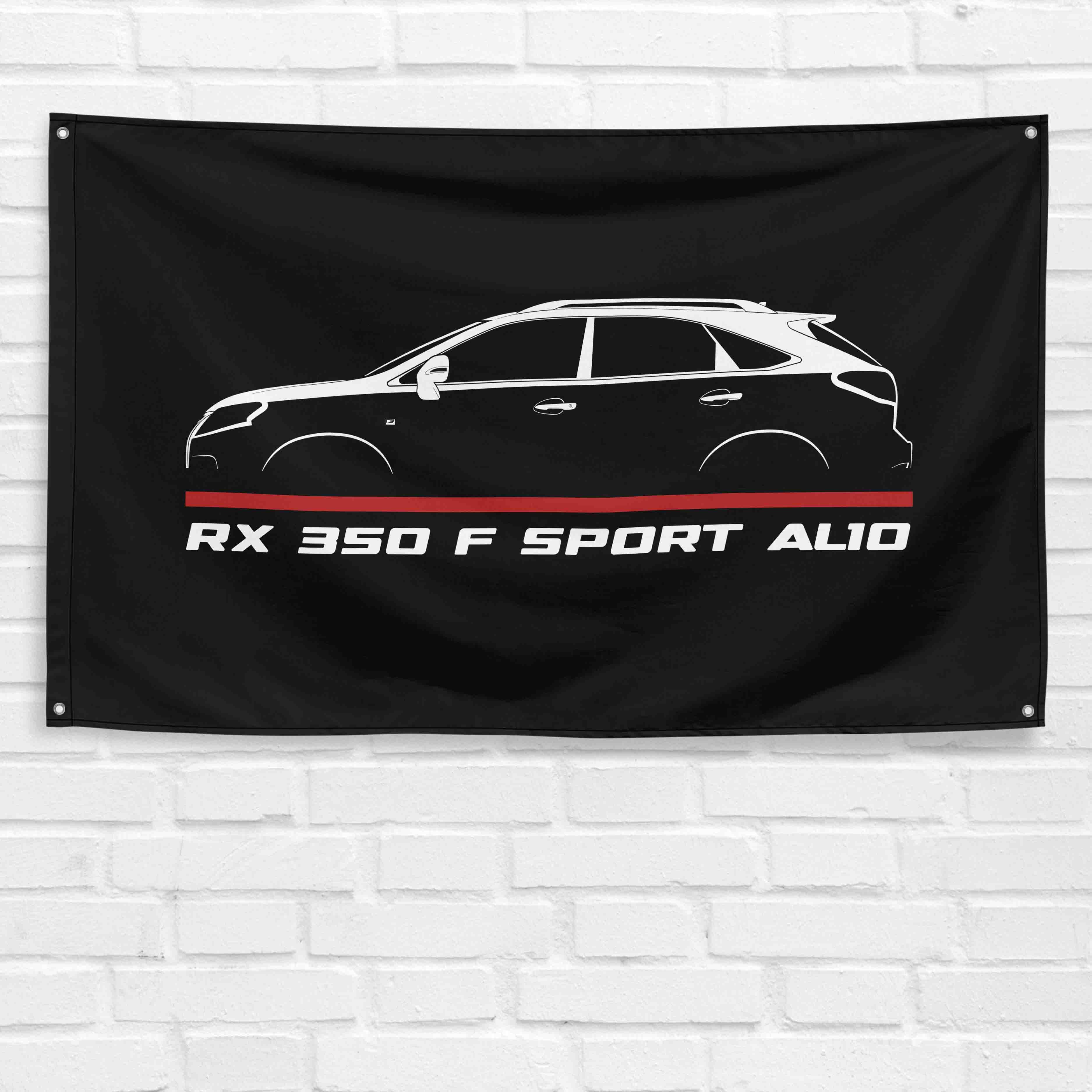 RX 350 F-Sport AL10 2009-2015 3x5 ft Flag Garage Wall Decor Birthday Gift Banner
