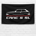 Civic S SL 1980-1983 3x5 ft Flag Garage Wall Decor Birthday Gift Banner