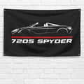 720S Spyder Supercar 3x5 ft Flag Garage Wall Decor Birthday Gift Banner