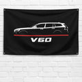 V60 2018-2022 3x5 ft Flag Garage Wall Decor Birthday Gift Banner