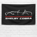 Shelby Cobra 3x5 ft Flag Garage Wall Decor Birthday Gift Banner