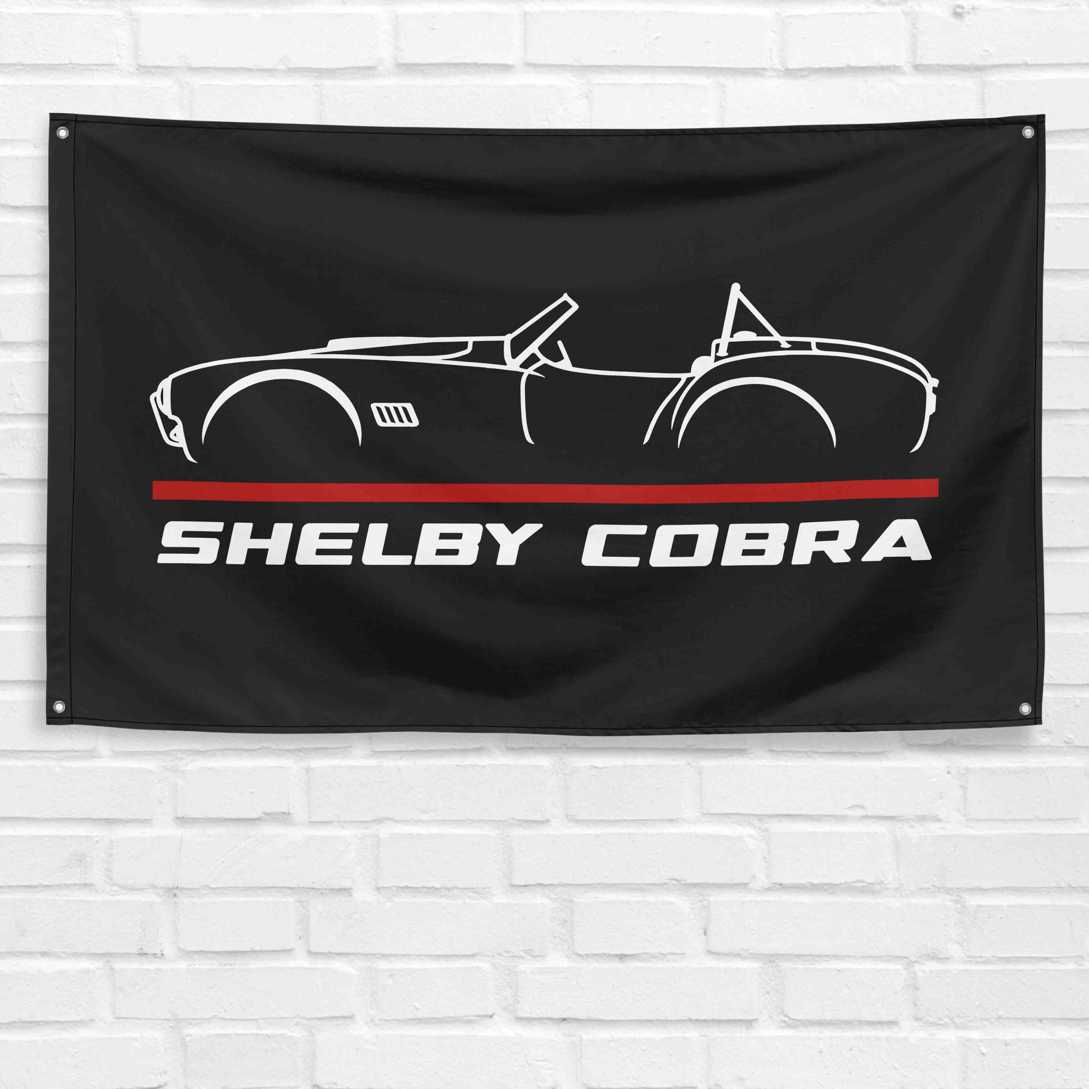 Shelby Cobra 3x5 ft Flag Garage Wall Decor Birthday Gift Banner