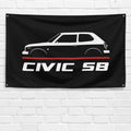 Civic SB 1972-1979 3x5 ft Flag Garage Wall Decor Birthday Gift Banner