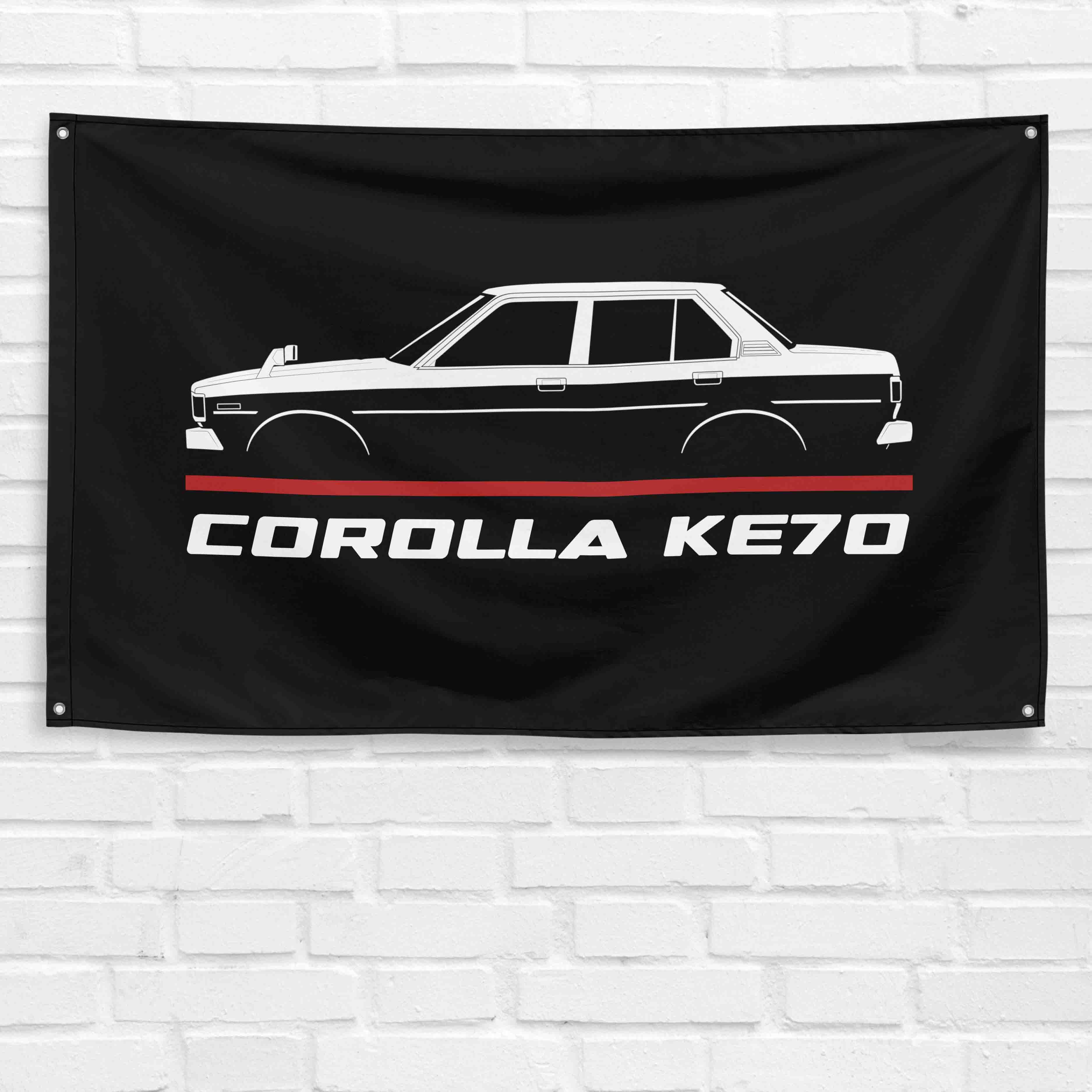 Corolla KE70 1979-1982 3x5 ft Flag Garage Wall Decor Birthday Gift Banner