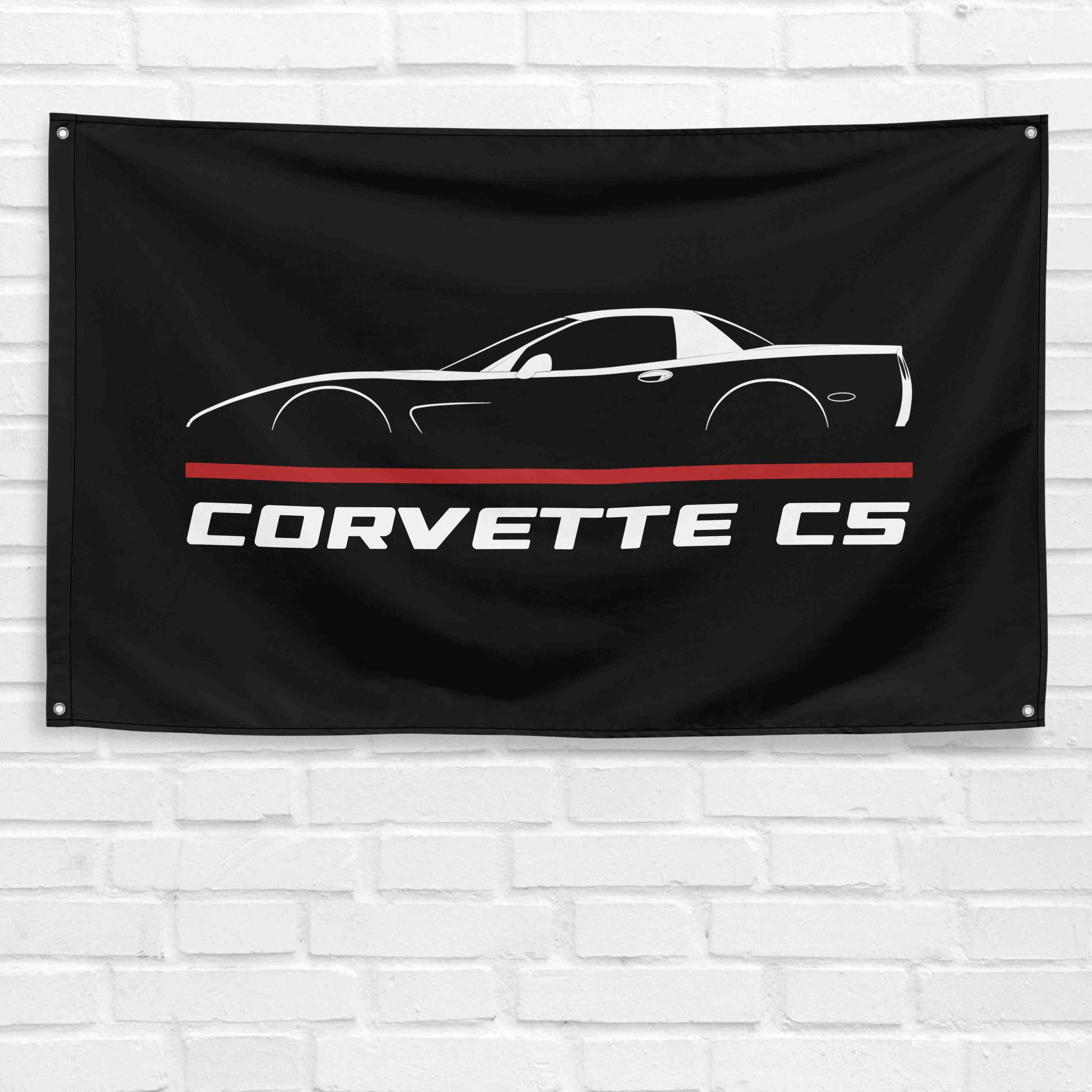 Corvette C5 1997-2004 3x5 ft Flag Garage Wall Decor Birthday Gift Banner