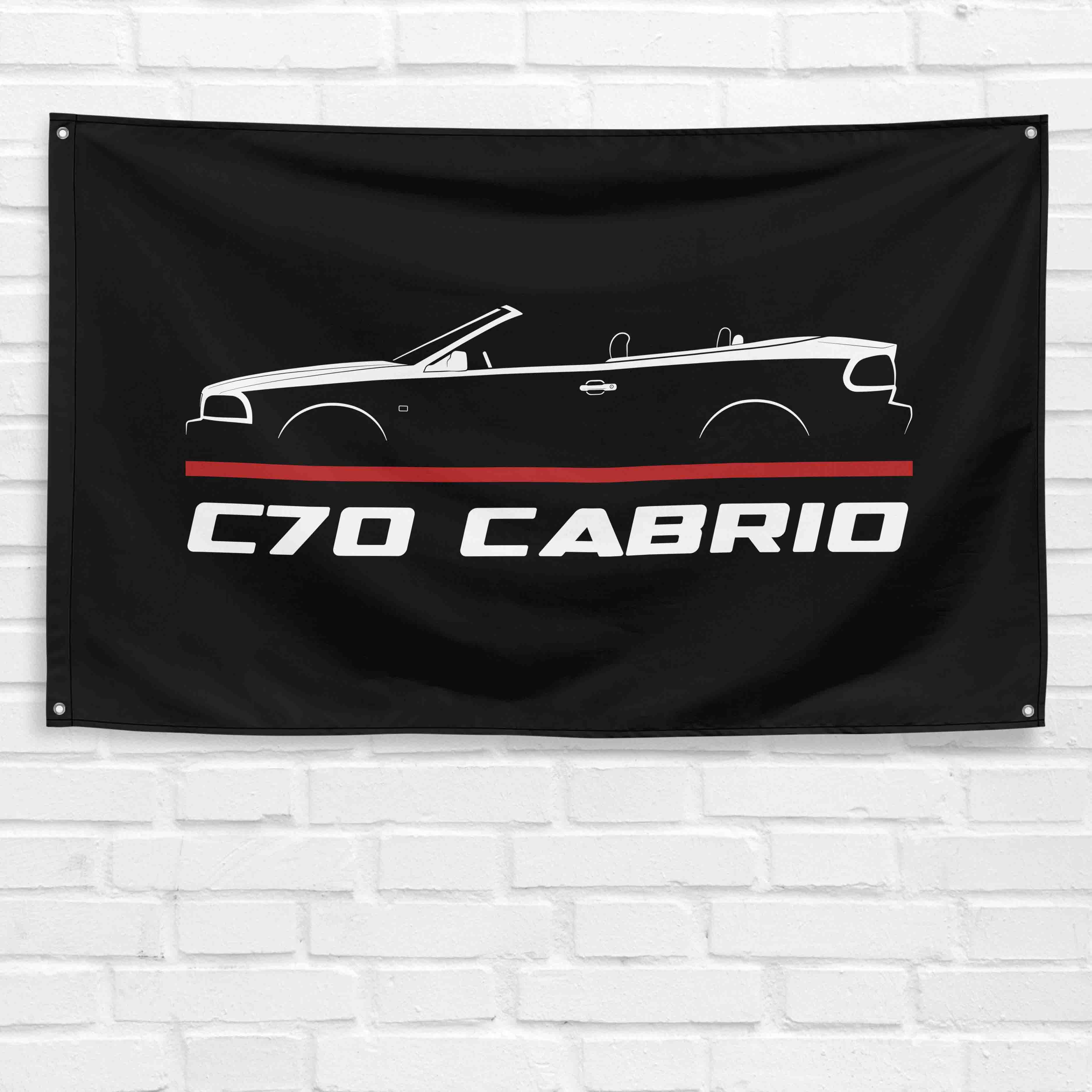 C70 Cabrio 1996-2005 3x5 ft Flag Garage Wall Decor Birthday Gift Banner