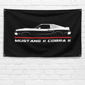 Mustang II Cobra II 1977-1978 3x5 ft Flag Garage Wall Decor Birthday Gift Banner