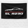 SL Hardtop R230 2001-2008 3x5 ft Flag Garage Wall Decor Birthday Gift Banner