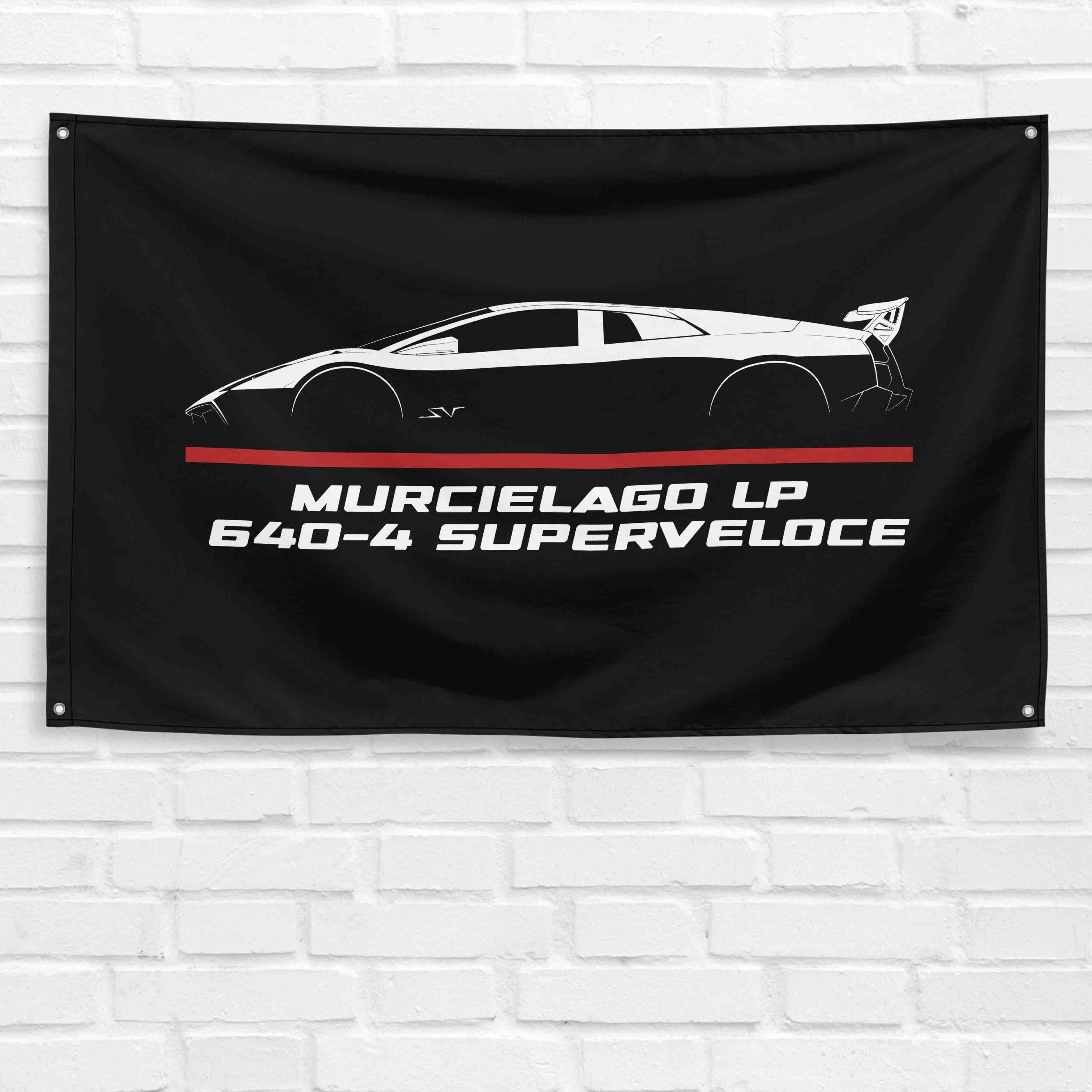 Murcielago LP 640-4 SuperVeloce 2009-2010 3x5 ft Flag Garage Wall Decor Banner