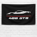 488 GTB 2015-2019 3x5 ft Flag Garage Wall Decor Birthday Gift Banner