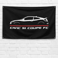 Civic Si Coupe FC 2015-2020 3x5 ft Flag Garage Wall Decor Birthday Gift Banner