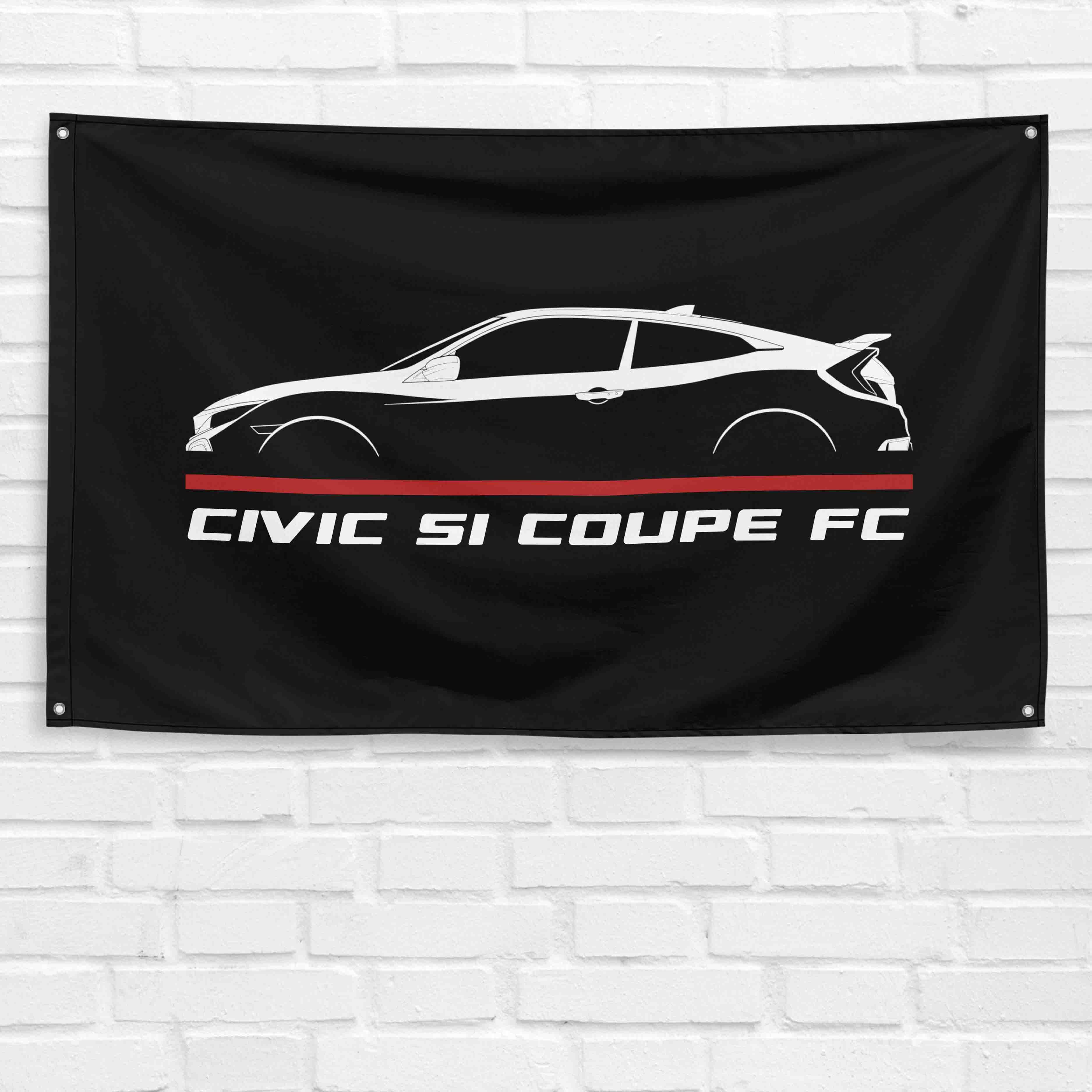 Civic Si Coupe FC 2015-2020 3x5 ft Flag Garage Wall Decor Birthday Gift Banner
