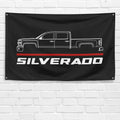 Silverado Truck 2014 3x5 ft Flag Garage Wall Decor Birthday Gift Banner