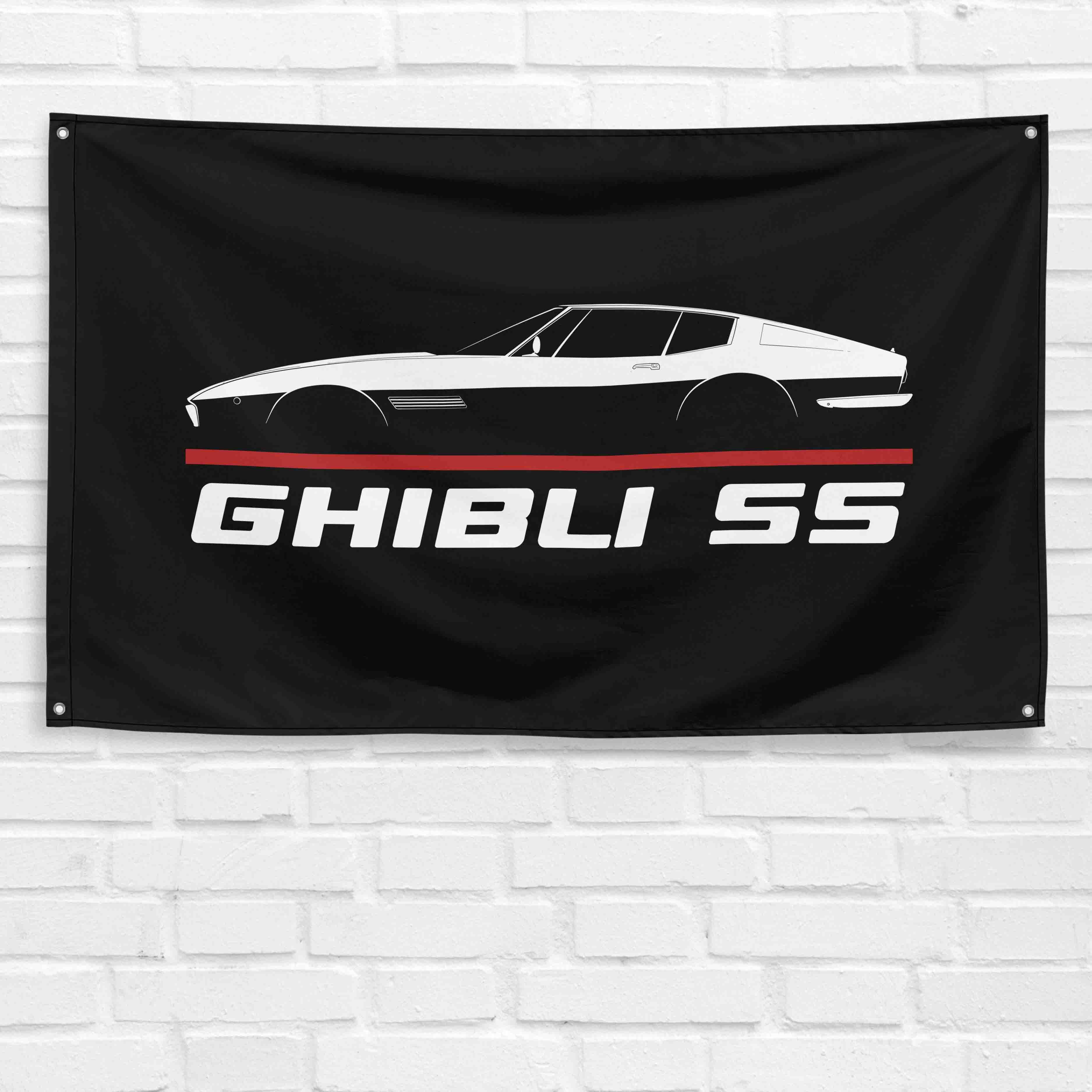 Ghibli SS 1967-1973 3x5 ft Flag Garage Wall Decor Birthday Gift Banner