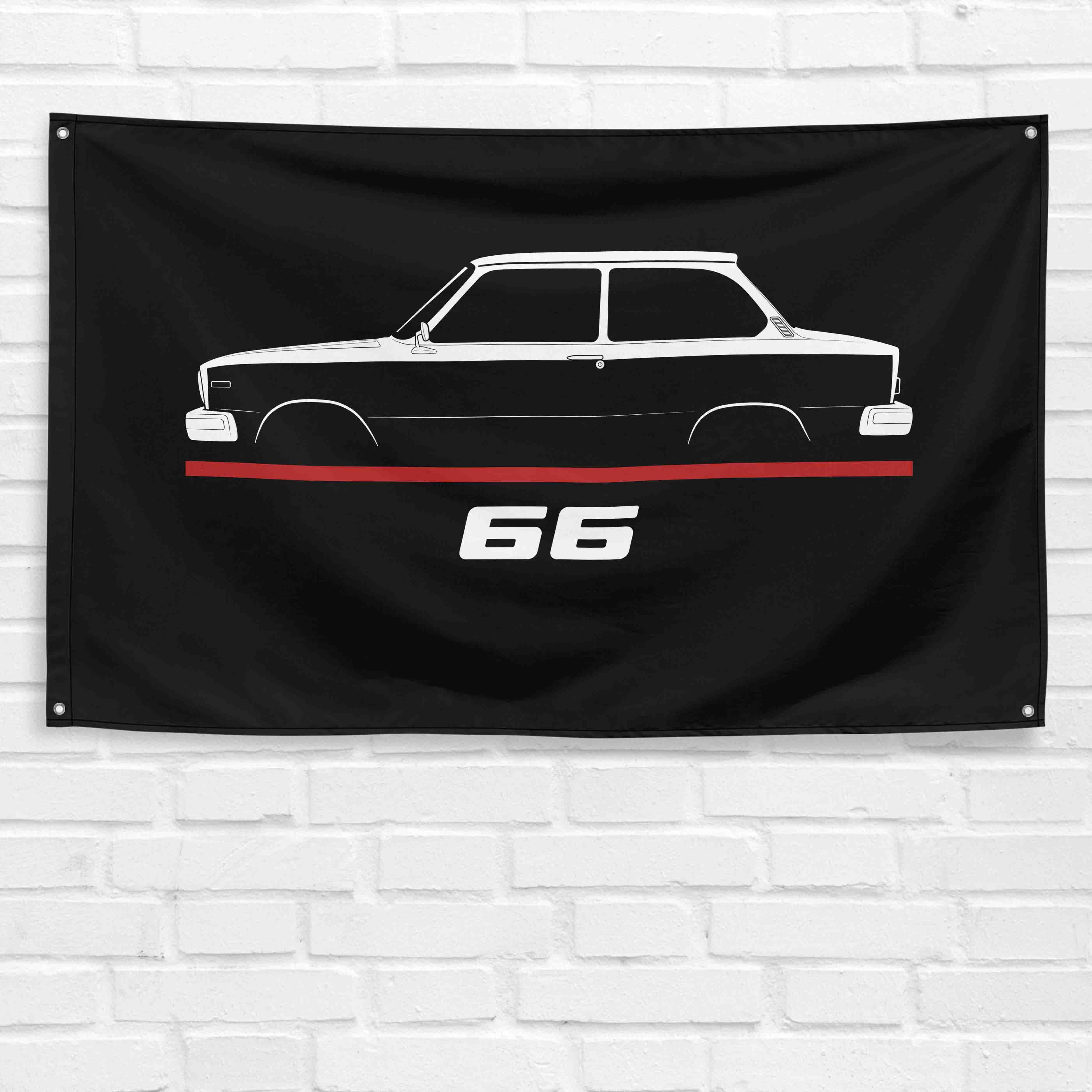66 1975-1980 3x5 ft Flag Garage Wall Decor Birthday Gift Banner