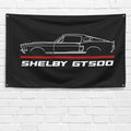 Mustang Shelby GT500 Fastback 1967 3x5 ft Flag Garage Wall Decor Banner